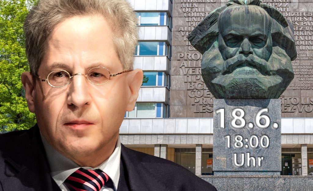 Hans Georg Maaßen am 18.06. 18:00 Uhr in Chemnitz zum Wahlkampfauftakt